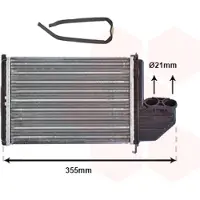 VAN WEZEL 06006172 Kachelradiateur, interieurverwarming