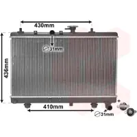 VAN WEZEL 83002054 Radiateur