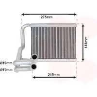 VAN WEZEL 82006213 Kachelradiateur, interieurverwarming