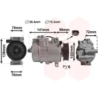 VAN WEZEL 5801K701 Aircopomp