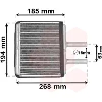 VAN WEZEL 08006042 Kachelradiateur, interieurverwarming