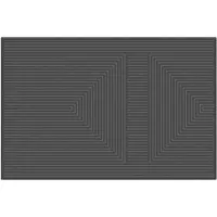 MD-ENTREE MD Entree - Deurmat - Ribmat - Curves - Square - Anthra - 50 x 80 cm - 100% PET