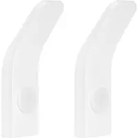 QUVIO Haakje metaal wand wit set van 2
