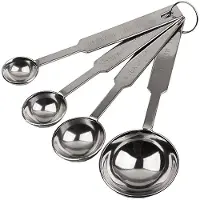 Krumble Maatlepels - set van 4 - RVS