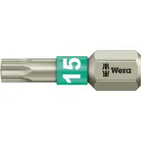 Wera 3867/1 TS TORX Bits, RVS, TX 15 x 25 mm - 10 stuk(s) - 05071033001