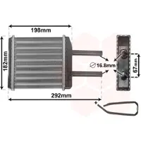VAN WEZEL 81006024 Kachelradiateur, interieurverwarming