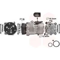 VAN WEZEL 1800K321 Aircopomp