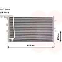 VAN WEZEL 47005039 Condensor voor airco