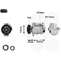 VAN WEZEL 3001K722 Aircopomp