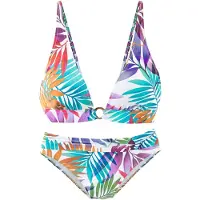 LASCANA Bikini azuur / lila / oranje / wit