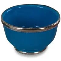 Safaary - Kom met Metaal Licht Blauw Ø 9 x 5,5cm