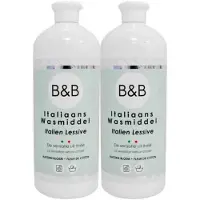 B&b Italiaans Wasparfum 2x Wasmiddel Katoen Bloem 1000 Ml