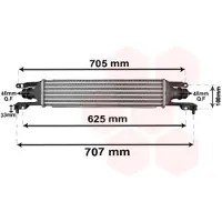 VAN WEZEL INTERCOOLER CORSA D 13CDTi handgeschakeld vanaf '06 37004421 Van Wezel voor o.a. OPEL