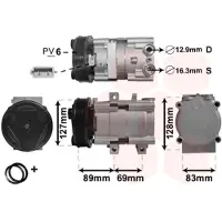 VAN WEZEL 1800K322 Aircopomp
