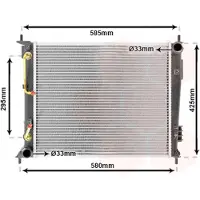 VAN WEZEL 83002136 Radiateur