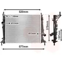 VAN WEZEL 18002368 Radiateur