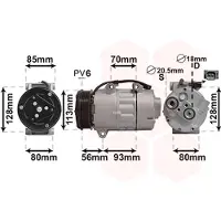VAN WEZEL 1800K416 Aircopomp