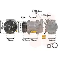 VAN WEZEL 0900K238 Aircopomp