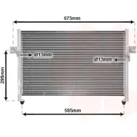 VAN WEZEL 82005058 Condensor voor airco