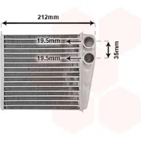 VAN WEZEL 13006256 Kachelradiateur, interieurverwarming