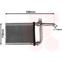 VAN WEZEL 32006254 Kachelradiateur, interieurverwarming