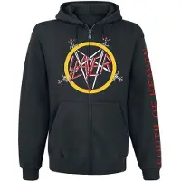 Slayer Vest met capuchon - South of heaven - S tot M - voor Mannen - zwart - Maat S
