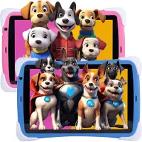 BALOU ChildTab XL Kindertablet 10.1 inch - Blauw of Roze - 128GB (64GB+64GB) + 4GB RAM - Inclusief Gratis Screenprotector en 64GB SD-kaart - Ouderlijk Toezicht & Lange Batterijduur