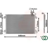 VAN WEZEL 43005273 Condensor voor airco