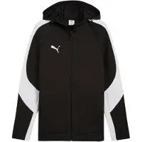 Puma Sportsweatvest 'TeamEvostripe' zwart / wit