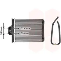 VAN WEZEL 37006217 Kachelradiateur, interieurverwarming