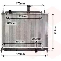 VAN WEZEL 82002170 Radiateur