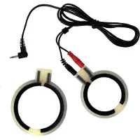 Rimba Electro Sex cock rings bi-polar round 2 pcs