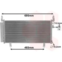 VAN WEZEL 51005104 Condensor voor airco