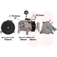 VAN WEZEL Compressor airconditioning 2100K133