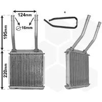 VAN WEZEL 37006132 Kachelradiateur, interieurverwarming