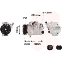 VAN WEZEL 1801K705 Aircopomp
