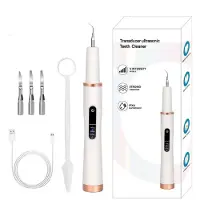 INF Ultrasone tandsteenverwijderaar en 4 reinigingskoppen White