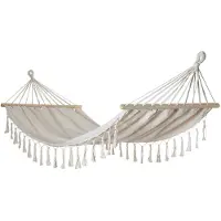 Buitenkado Hangmat – Tweepersoons - Spreider - 420cm - Crémewit