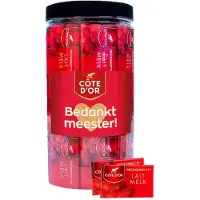 Côte d'Or Mignonnette Melk chocolade "Bedankt meester!" - cadeau voor meester - einde schooljaar - bedank de leerkracht - melkchocoladetabletten - chocoladecadeau - 750g