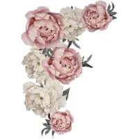 Universeel 71.5x102 cm Grote Roze Pioenbloem Muurstickers Romantische Bloemen Home Decor voor Slaapkamer Woonkamer DIY Vinyl muurstickers