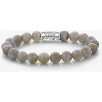 Rebel & Rose Labradorite Shield RR-80122-S-M Armband 8mm 17,5cm