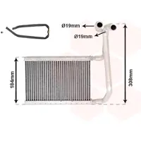VAN WEZEL 18006645 Kachelradiateur, interieurverwarming