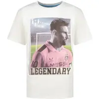Messi T-shirt wit Jongens Polyester Ronde hals Printopdruk - maat 176