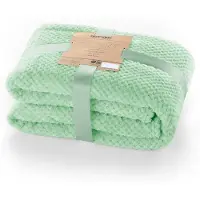 DecoKing Henry Dekentje 150x200cm - Mintgroen Jacquard Modern