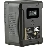 Jupio ProLine Extreme 207 V-Mount battery 14000mAh (207Wh) - LCD Display, USB-C PD 65W in/output, D-Tap in/output and USB-A output.