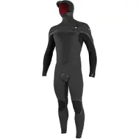 O'Neill Psycho Tech 6/4+mm Heren Wetsuit met Capuchon – Chest Zip – Fullsuit – Winter – Zwart – Maat L