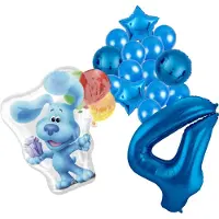 Amscan Blue's Clues ballonnen pakket - 60x63cm - Folie Ballon - 4 jaar - Themafeest - Verjaardag - Ballonnen - Versiering - Helium ballon