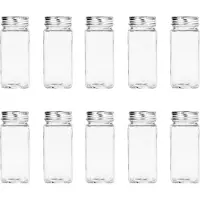Krumble Kruidenpotjes set van 10 - Glas - 120 ml - Met deksel