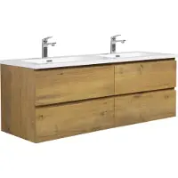 Badplaats Badkamermeubel set angela 140cm - badmeubel met wastafel