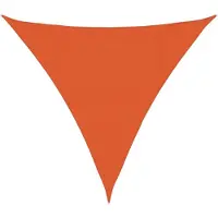 vidaXL Zonnezeil 160 g/m² 4x4x4 m HDPE oranje